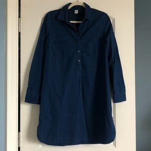 Old Navy Denim Button Dress Medium